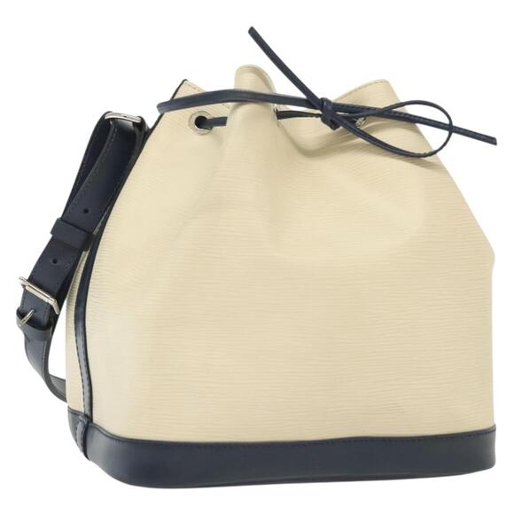 LOUIS VUITTON Epi Bicolor Petit Noe Shoulder Bag White Navy M40881 - Picture 1 of 16